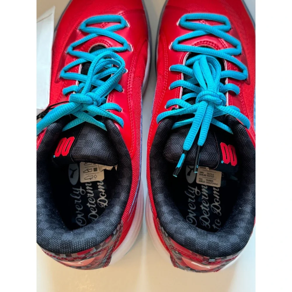 PUMA AllPro Nitro Scoot Red Basketball Sneakers Athletic Shoes Men's Size‎ 9.5